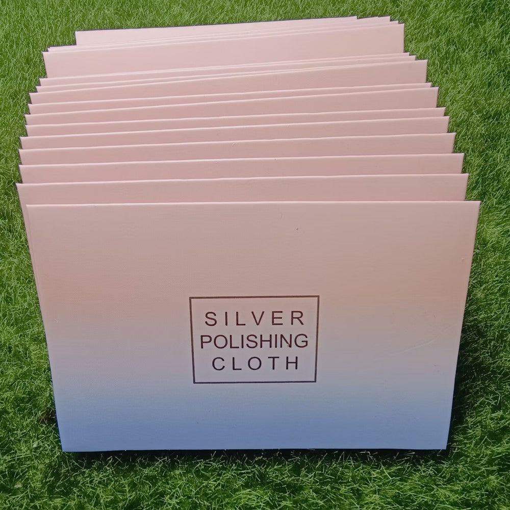 100Pcs Silver Cleaning Polishing Cloth For Silver Gold Jewelry