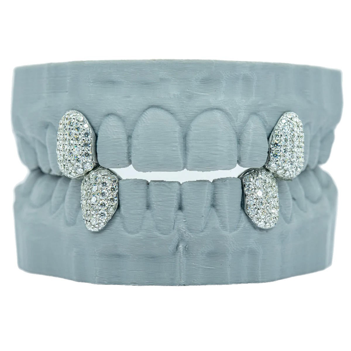 Custom Single Tooth Iced Out 925 Sterling Silver VVS Moissanite Grills