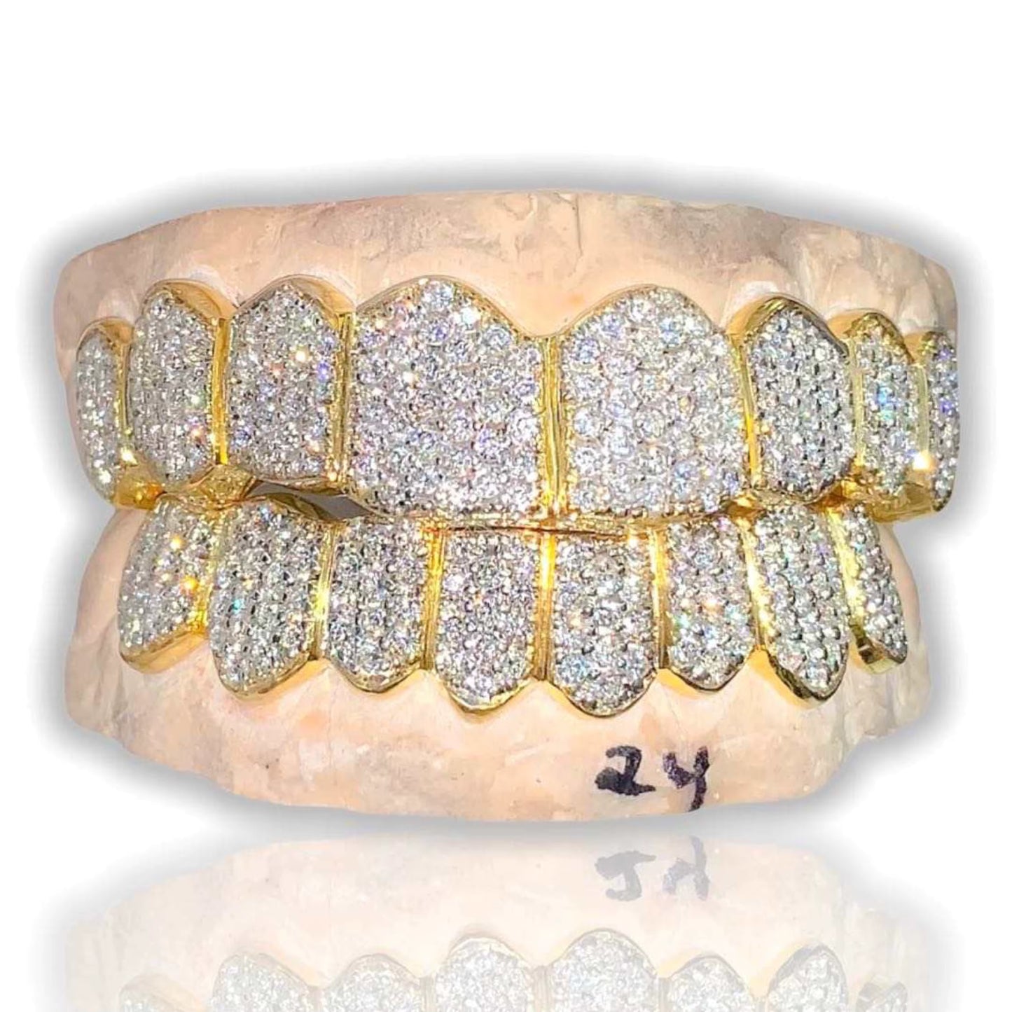 VVS Moissanite 925 Silver Iced Out 12 Set Grills