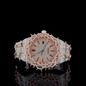 Men's Custom Iced Out Watch Red Dial Thorn Style VVS Moissanite