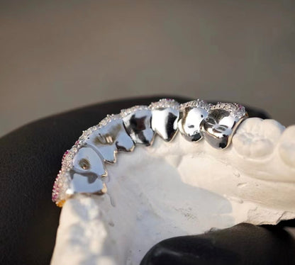 VVS Moissanite 925 Silver Iced Out 12 Set Grills