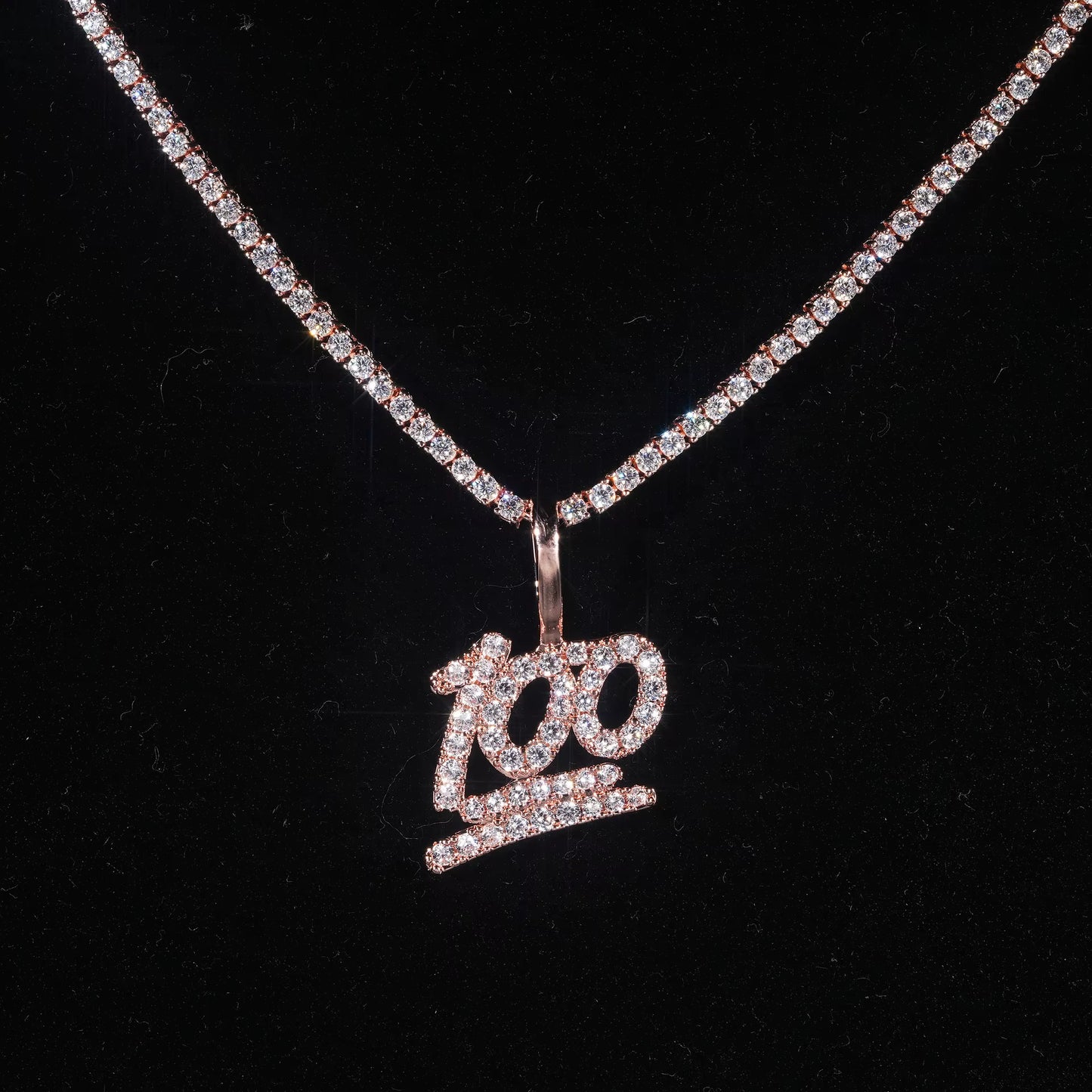 Iced Out Custom VVS Moissanite 925 Silver 100 Pendant Only