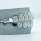 Punk Custom Solid 925 Silver Tooth Caps Iced Out VVS Moissanite Grills