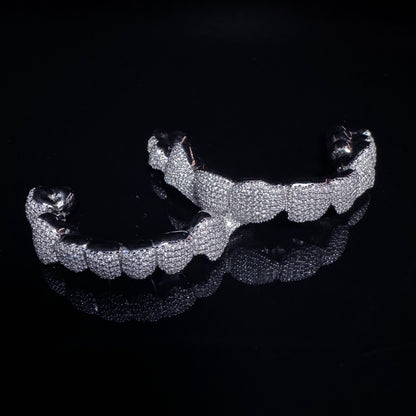 VVS Moissanite 925 Silver Iced Out 12 Set Grills