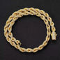 VVS Moissanite Cuban Link Iced Out Tennis 925 Silver Rope Chain