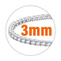 925 Sterling Silver VVS Moissanite 2mm 3mm 4mm Tennis Bracelet