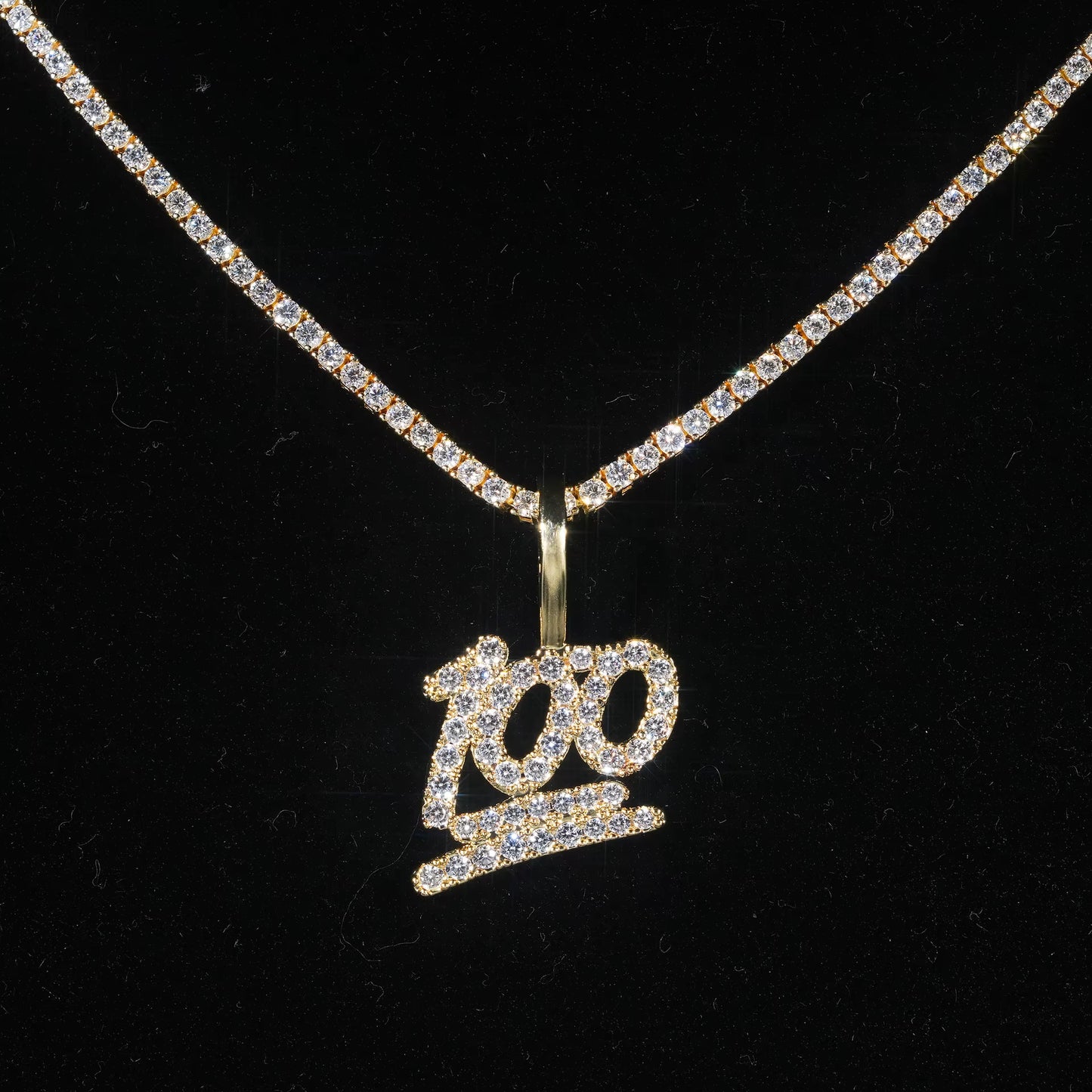 Iced Out Custom VVS Moissanite 925 Silver 100 Pendant Only