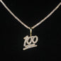 Iced Out Custom VVS Moissanite 925 Silver 100 Pendant Only