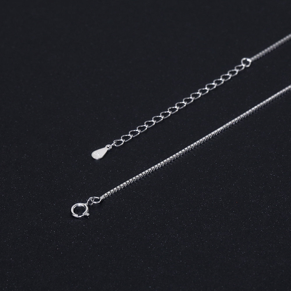 3.5cm x 2cm VVS Moissanite 925 Silver Pendant + Resizable Necklace