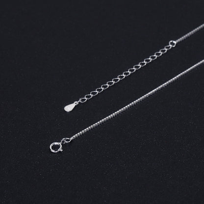 3.5cm x 2cm VVS Moissanite 925 Silver Pendant + Resizable Necklace