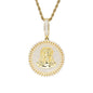 VVS Moissanite Iced Out Jesus 60mm by 38mm Circle Geometric Cuban Side 925 Silver Pendant Only