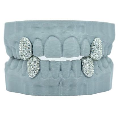 Custom Single Tooth Iced Out 925 Sterling Silver VVS Moissanite Grills