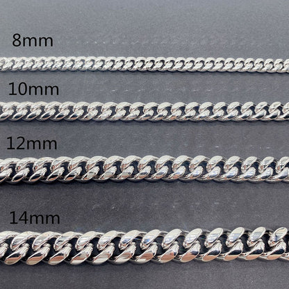 Gold Plated VVS Moissanite 925 Silver Cuban Link Chain