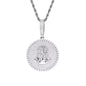 VVS Moissanite Iced Out Jesus 60mm by 38mm Circle Geometric Cuban Side 925 Silver Pendant Only