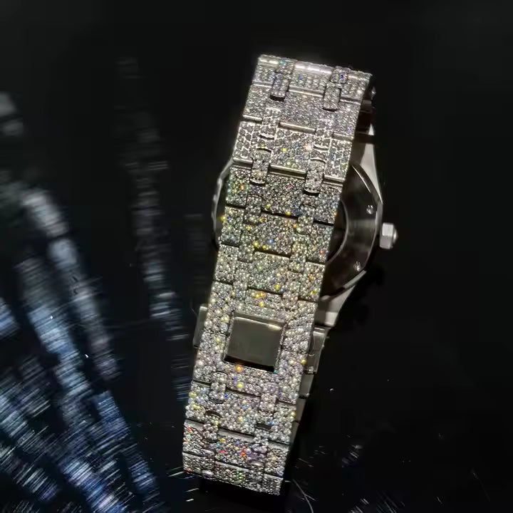 Top Quality Bust Down VVS Moissanite Mechanical Watch