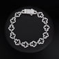 10mm Micro Paved VVS Moissanite 925 Silver Iced Out Cross Link Bracelet for Men