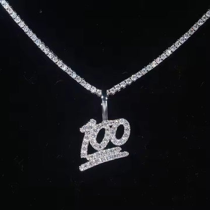 Iced Out Custom VVS Moissanite 925 Silver 100 Pendant Only