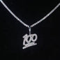 Iced Out Custom VVS Moissanite 925 Silver 100 Pendant Only