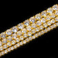 Rose, Gold, Silver - VVS Moissanite Men's 925 Silver Tennis Chain 2mm 3mm 4mm 5mm