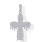 5.7 Carat VVS Moissanite Dripping Cross 925 Silver Pendant