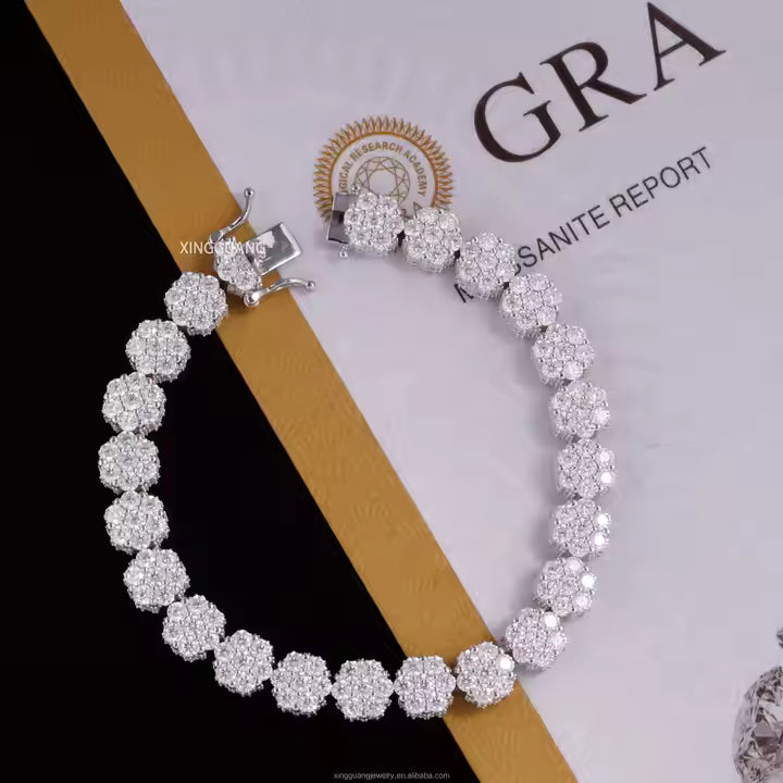 VVS Moissanite 925 Silver Bracelet