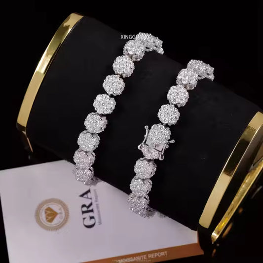 VVS Moissanite 925 Silver Bracelet