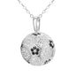 2cm by 1.5cm VVS Moissanite 925 Silver Soccer Pendant + 24 Inch Necklace
