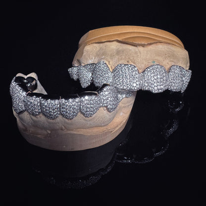 VVS Moissanite 925 Silver Iced Out 12 Set Grills