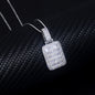 3.5cm x 2cm VVS Moissanite 925 Silver Pendant + Resizable Necklace