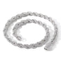 VVS Moissanite Cuban Link Iced Out Tennis 925 Silver Rope Chain