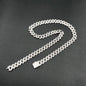 8mm 10mm 12mm 925 Silver Iced Out Moissanite Cuban Link Chain
