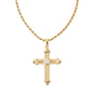 925 Silver VVS Moissanite Cross Pendant + 18 inch Necklace for Men