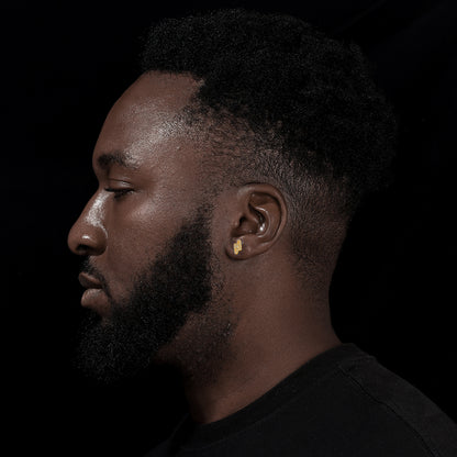 18K Gold Plated 925 Sterling Silver VVS Moissanite Lightning Bolts Stud Earrings