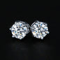 6.5MM Magnetic 925 Silver VVS Moissanite Earrings