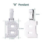 VVS Moissanite Iced Out 925 Silver A-Z Initial Pendant + Necklace