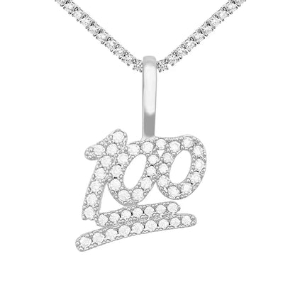 Iced Out Custom VVS Moissanite 925 Silver 100 Pendant Only
