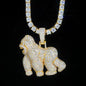 VVS Moissanite Iced Out 925 Silver Gorilla Pendant Only