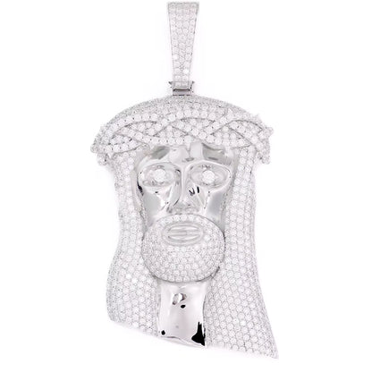 VVS Moissanite 925 Silver Jesus Pendant Only