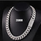 VVS Moissanite Iced Out Cuban Link 925 Silver Chain for Pendant