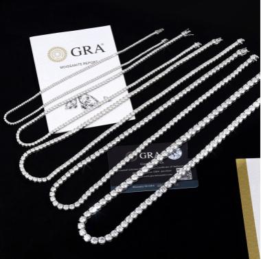 VVS Moissanite Fully Customizable Tennis Chain For Men