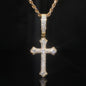 Iced Out VVS Moissanite 925 Silver Cross Pendant Only
