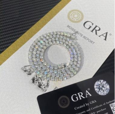 VVS Moissanite Fully Customizable Tennis Chain For Men