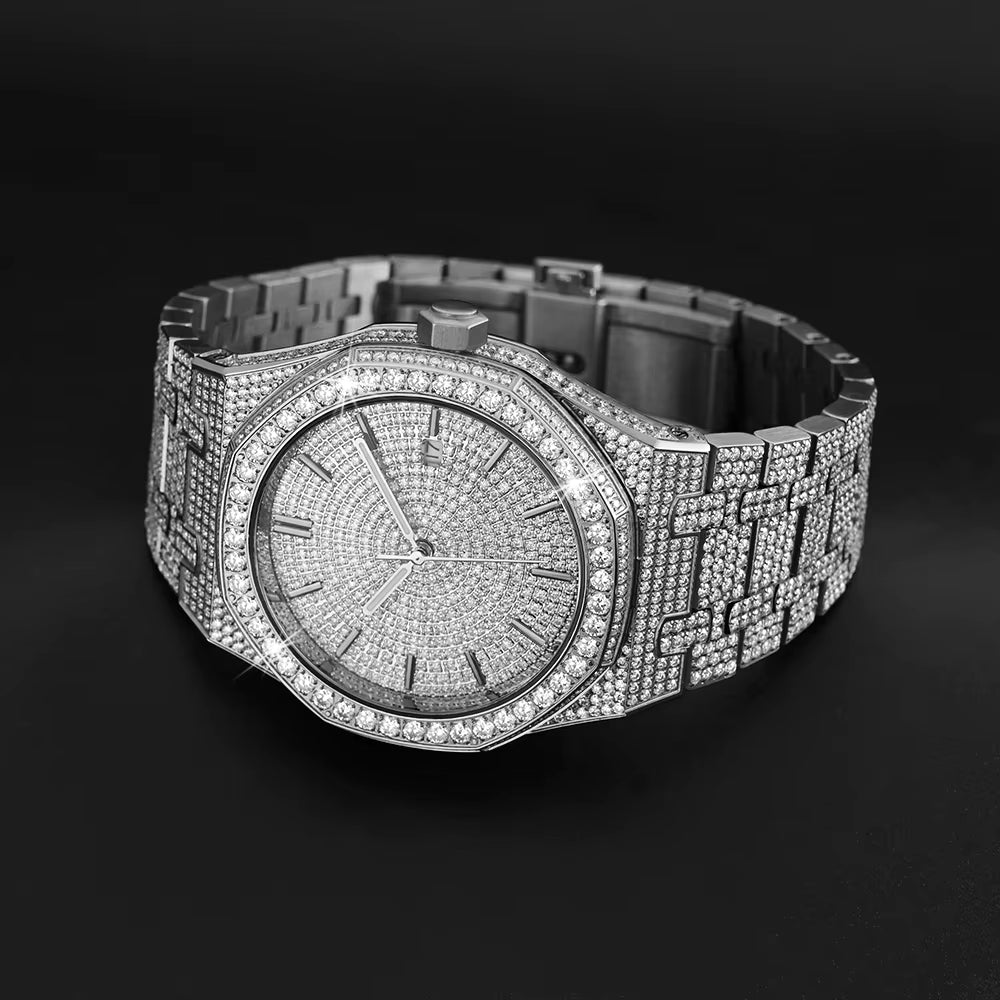 Top Quality Bust Down VVS Moissanite Mechanical Watch