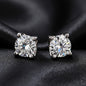 6.5mm VVS Moissanite 925 Silver 1 Carat Earrings Stud for Men